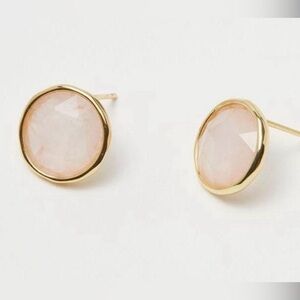 GORJANA Olivia Rose Quartz Stud Earrings NWT